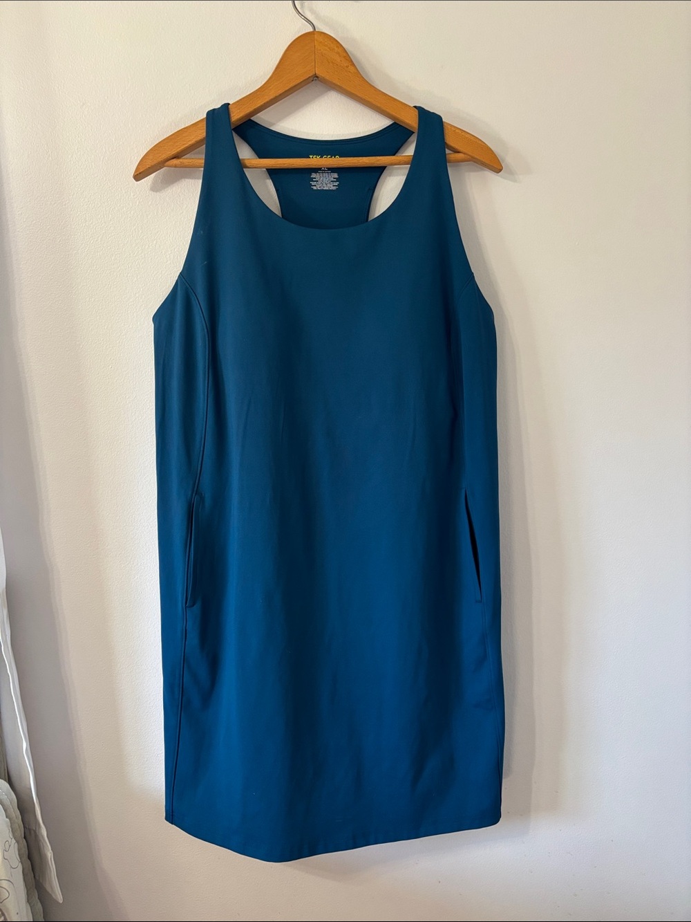 Tek Gear Blue Athletic Dress With Pockets & Built In Bra